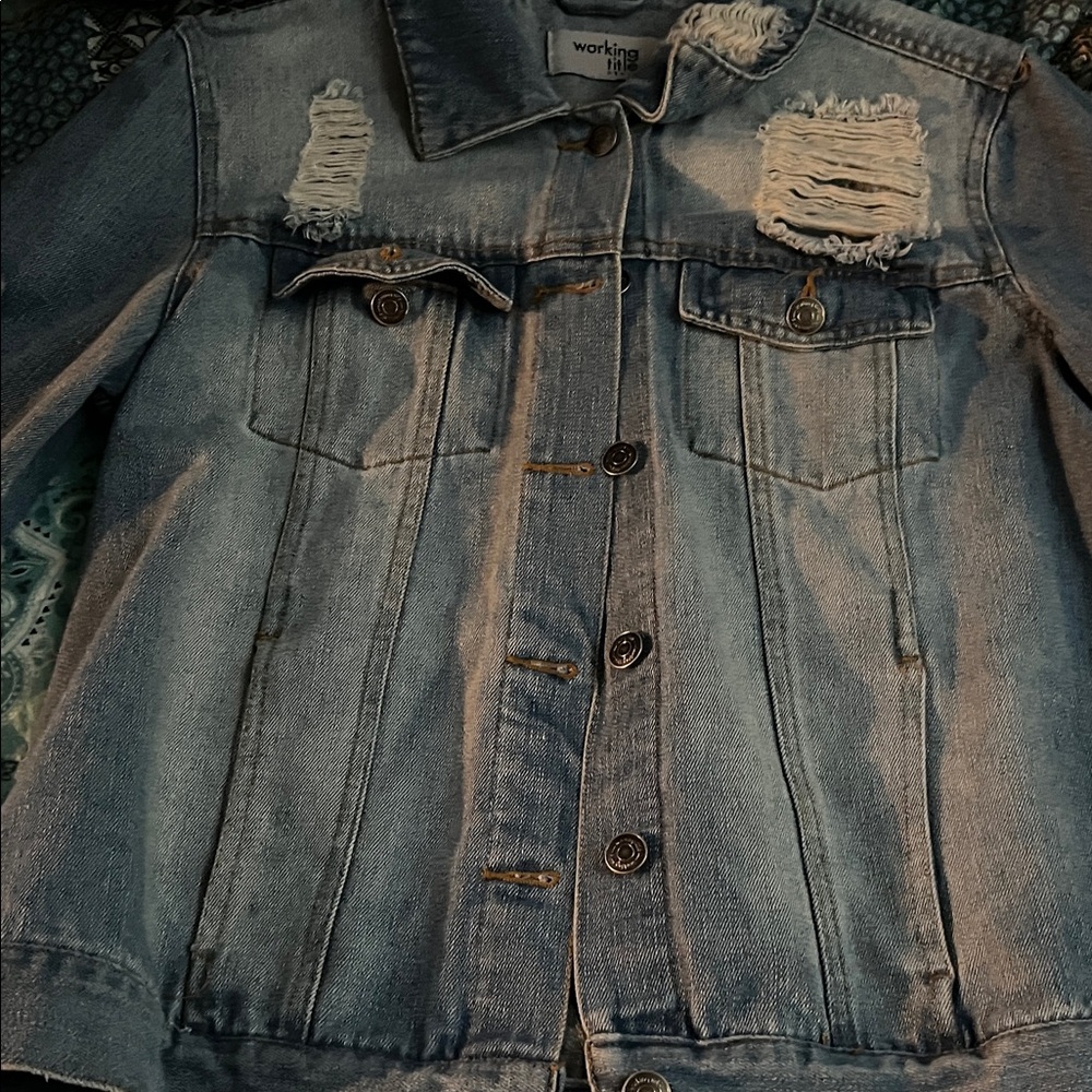 Women's Distressed Denim Jacket